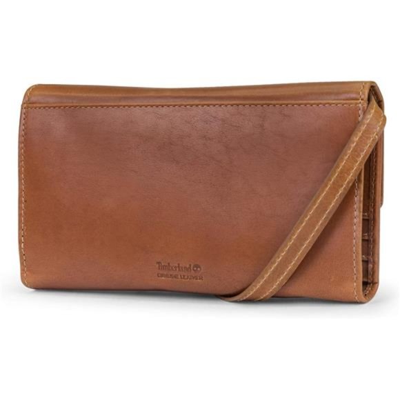 RFID Leather Wallet Phone Bag with Detachable Crossbody Strap - Picture 3 of 4